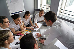 businesspeople on a professional training